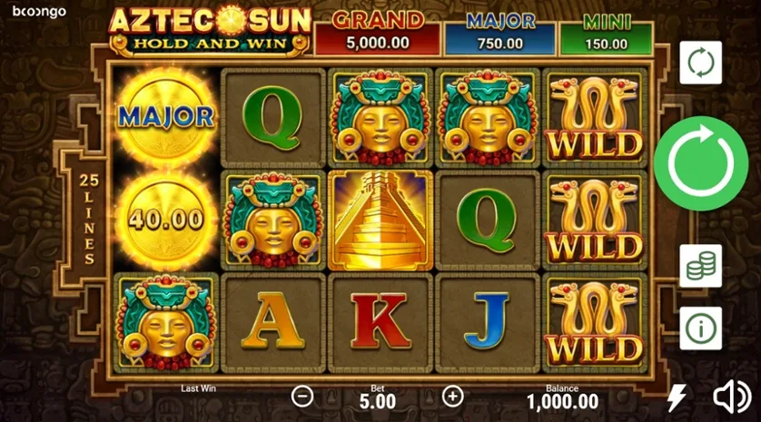 Aztec Sun Hold And Win slot