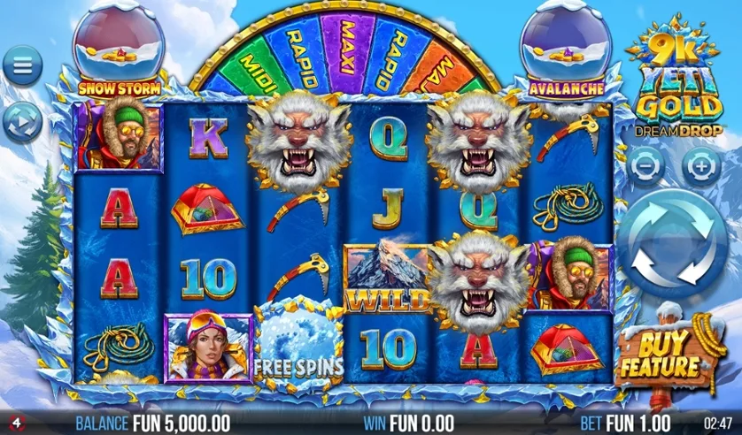 9k Yeti Gold slot
