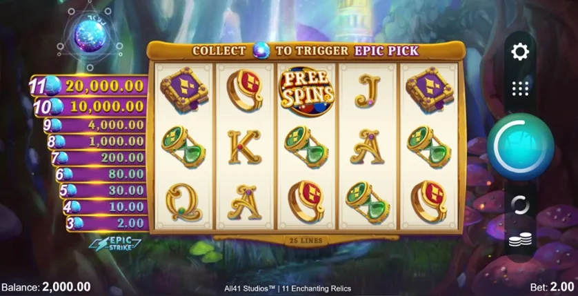 11 Enchanting Relics slot