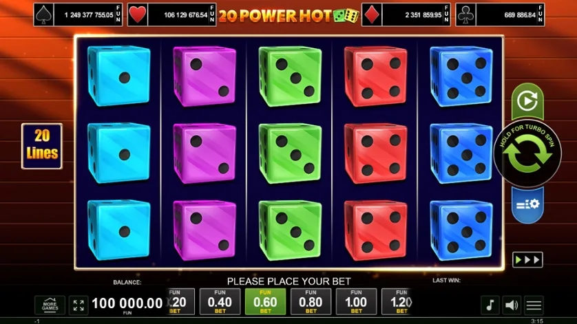 20 Power Hot Dice slot