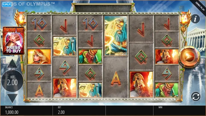 Gods of Olympus Megaways slot