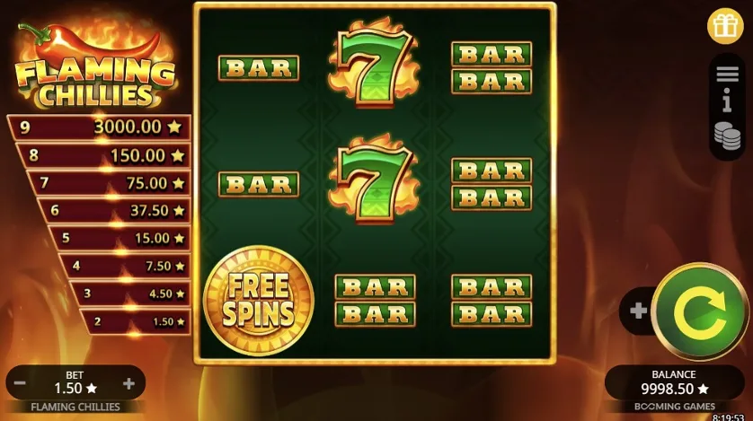 Flaming Chillies slot