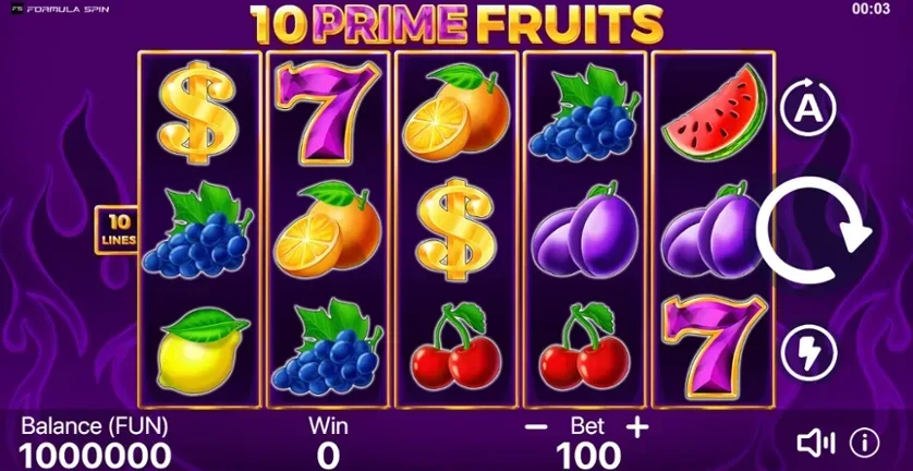 10 Prime Fruits slot