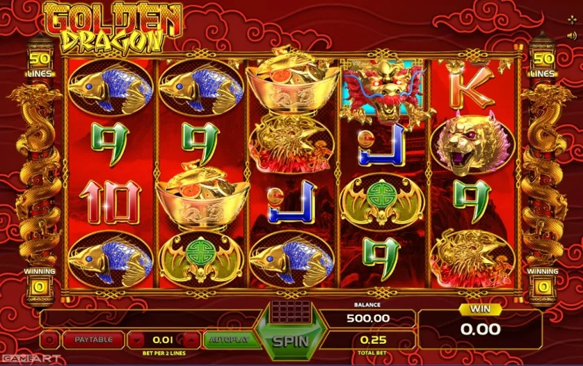 Golden Dragon Gameart slot