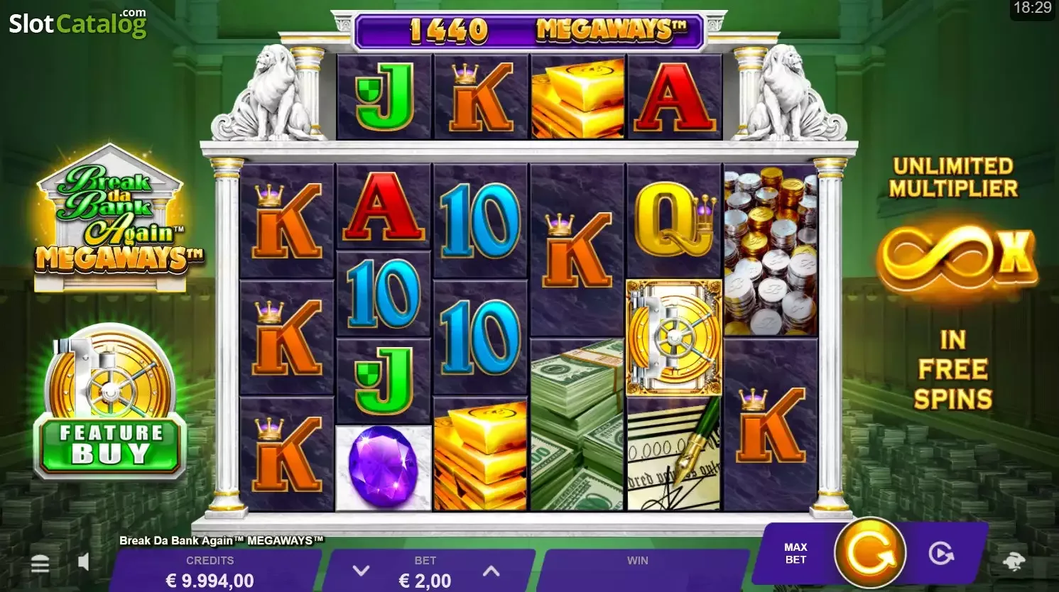 Break da Bank Again Megaways slot