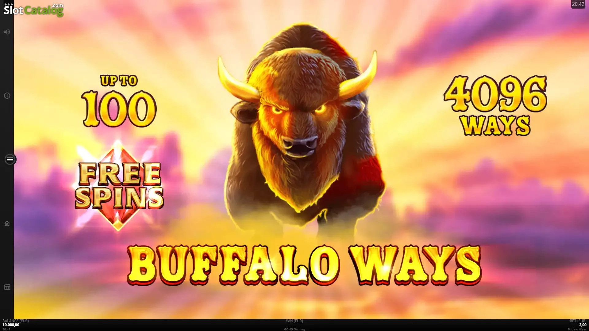 Buffalo Ways Gong Gaming Technologies slot