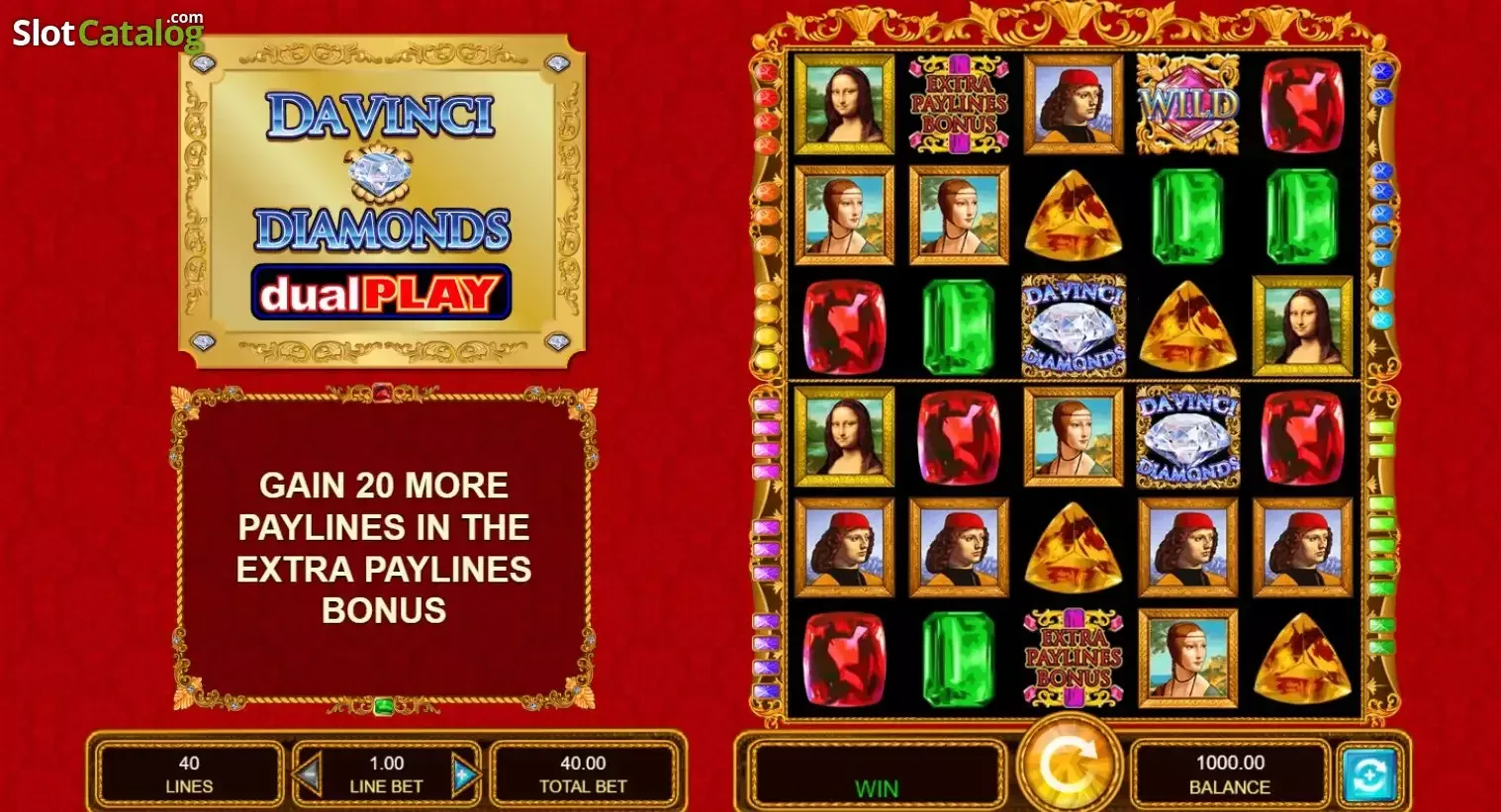 Da Vinci Diamonds Dual Play slot