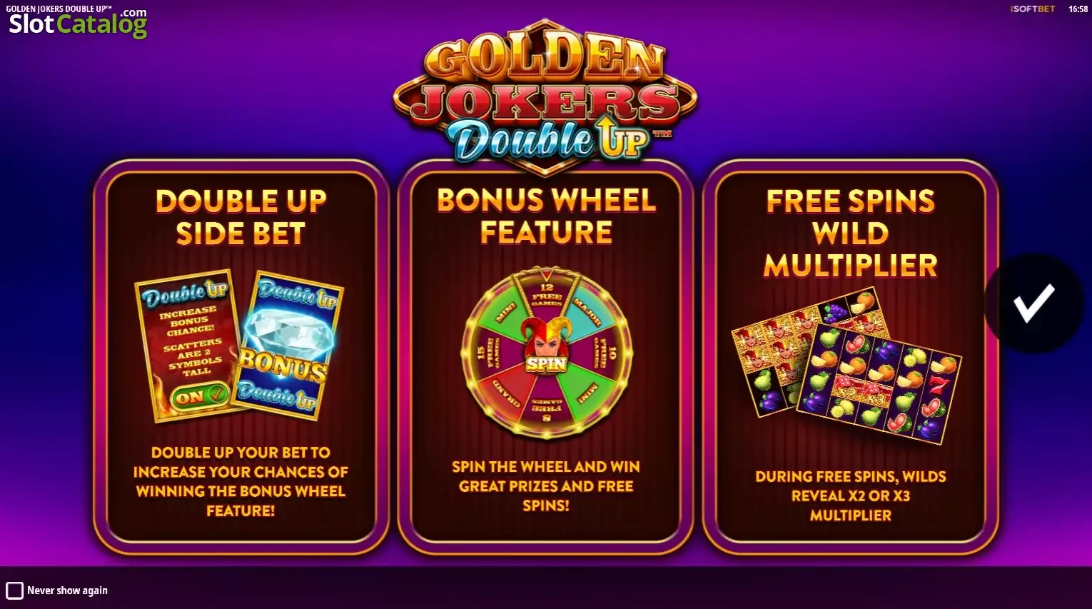 Golden Jokers Double Up slot