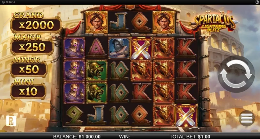 Spartacus Lightning Blitz slot