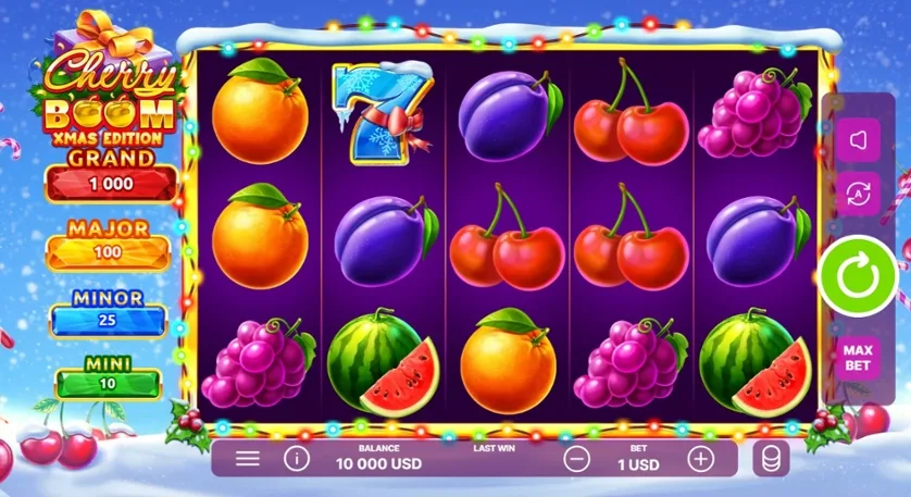 Cherry Boom Christmas slot
