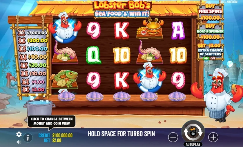 Lobster Bob’s Sea Food and Win It slot