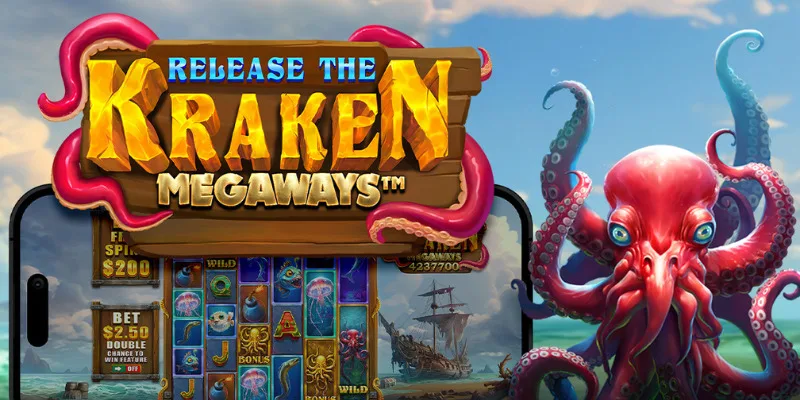 Release The Kraken Megaways slot poster