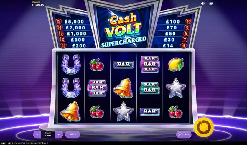 Cash Volt Supercharged slot