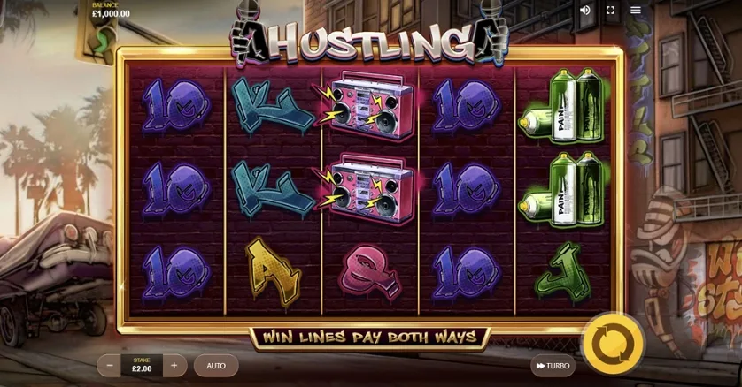 Hustling slot