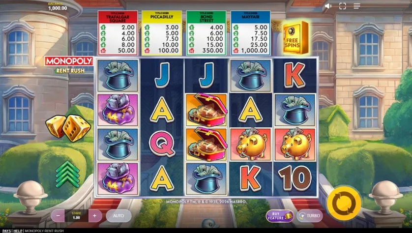 Monopoly Rent Rush slot
