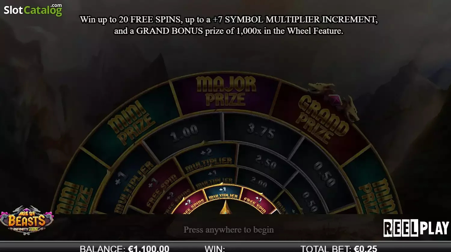 Age of Beasts Infinity Reels slot