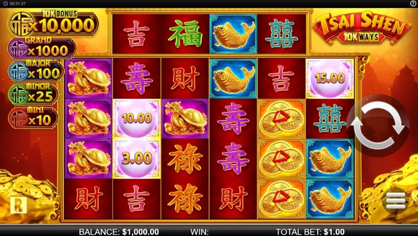 Tsai Shen 10k Ways slot