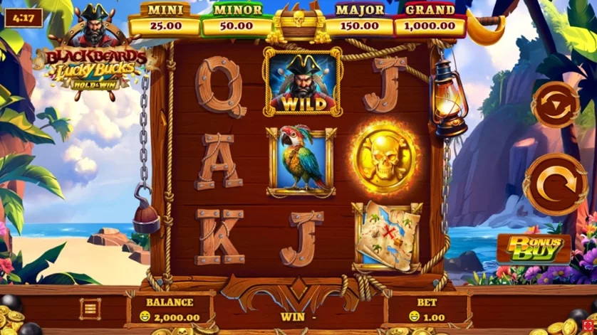 Blackbeard's Lucky Bucks slot