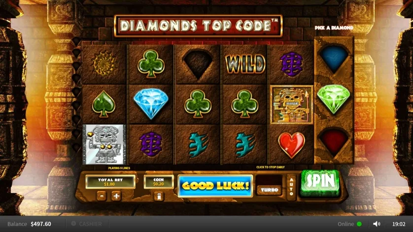 Diamonds Top Code slot