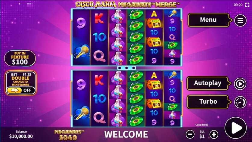 Disco Mania Megaways Merge slot