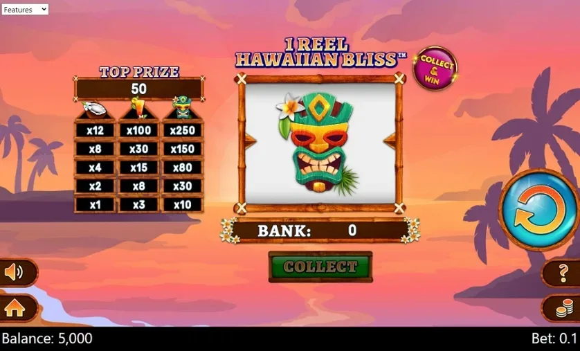 1 Reel Hawaiian Bliss slot