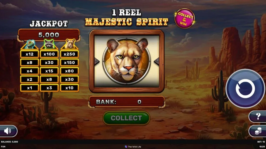 1 Reel - Majestic Spirit slot
