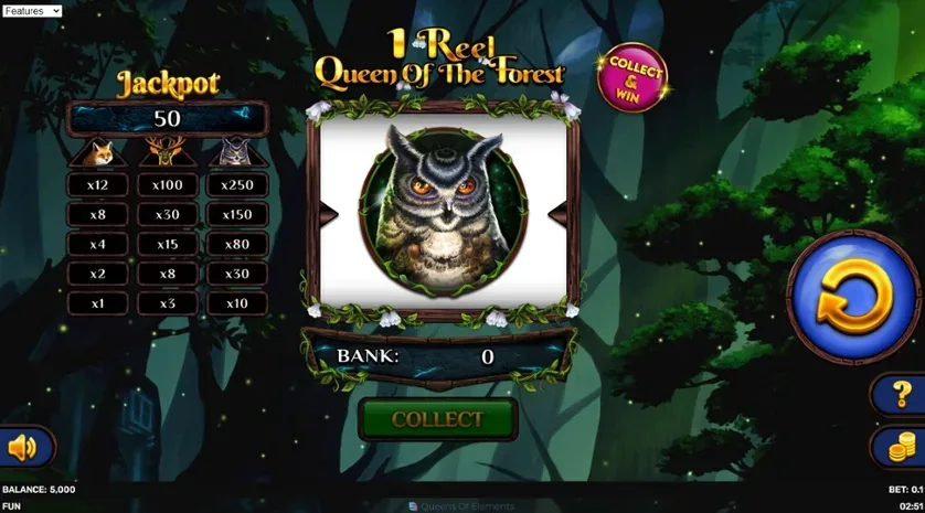 1 Reel Queen Of The Forest slot