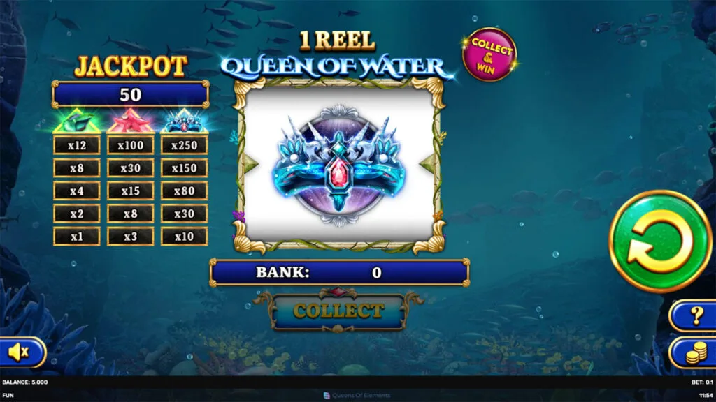 1 Reel Queen of Water slot