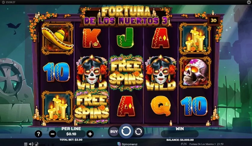 Fortuna De Los Muertos 3 slot