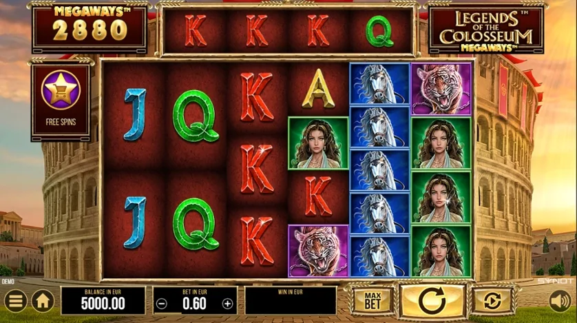 Legends of the Colosseum Megaways slot