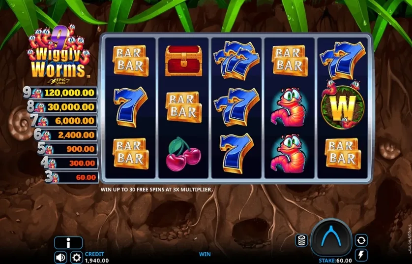 9 Wiggly Worms™ slot