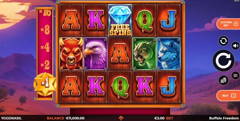 Buffalo Freedom slot